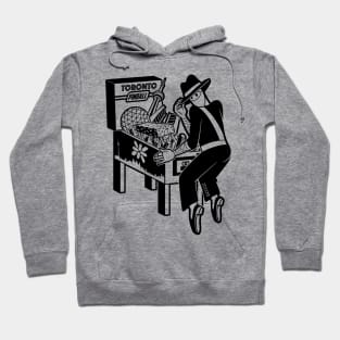 Pinball Ninja - B&W Hoodie